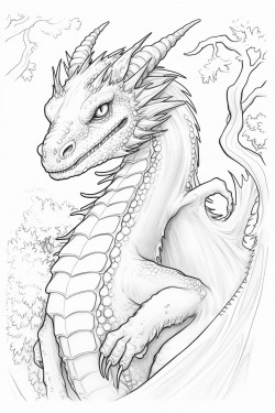 a cute friendly very detailed dragon
