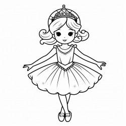 ballet dancer with a tiara