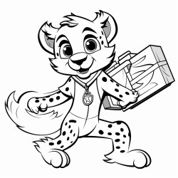 a cheetah courier or delivery