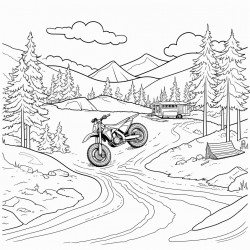 camping in michigan with dirt bike track