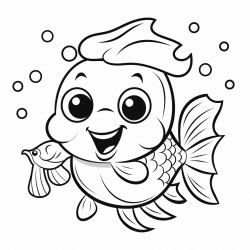 fish eating ice cream