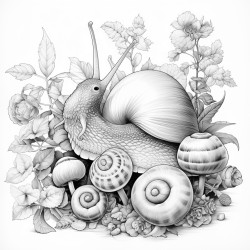lots small snail with different types of ahapes