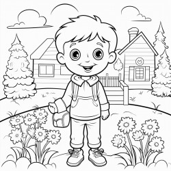 to create a coloring book