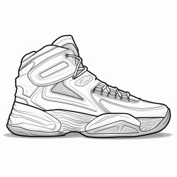 a hightech basketball shoe with a carbon fiber upper and a responsive cushioning system
