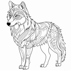 utonagan animal full body create for colouring pages