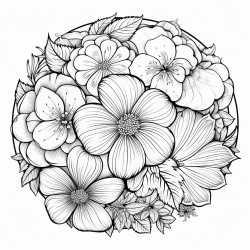soft ball made from flowers
