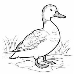 a cute icelandic eider duck