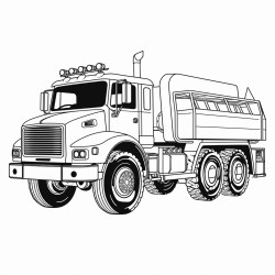 fire engine with 4 axes