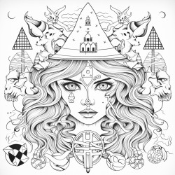 witchcraft symbolic drawings are f the culture