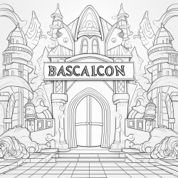 a poster on a wall in a building that says welcome back again