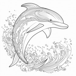 dolphin swimming in the ocean