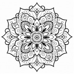 dot outline mandala