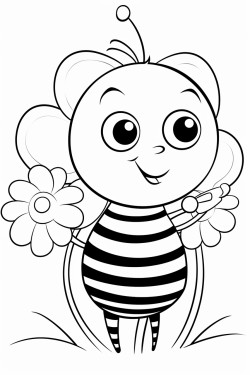 bee sitting on a flower