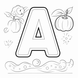 trace the letter a
