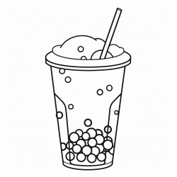kawai style bubble tea