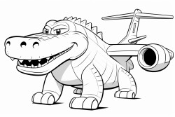 an alligator shaped airplane