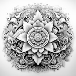 mandala with confidence word