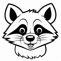 happy raccoon face