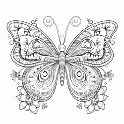 butterfly floral