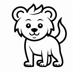 simple animal with little negative space label animal no background