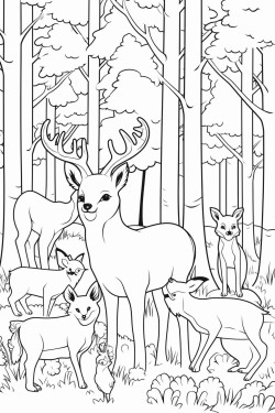 forest animals in the woods