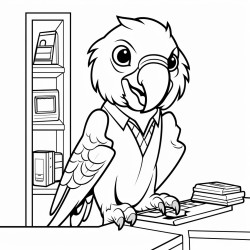 receptionist parrot