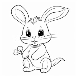 bunny with a carrot