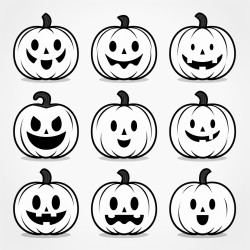 9jackolantern faces