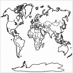 a blank map of mega continent sahul