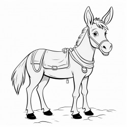 donkey wearing a sombero