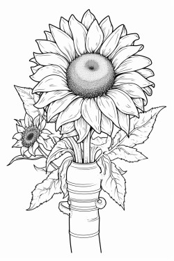 space shuttle sunflowers