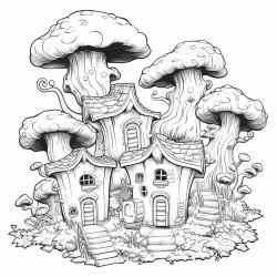 fantasy cute little tree houses for forest fairies