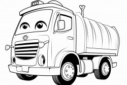 friendly garbage truck