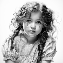 a little girl with arms crossed