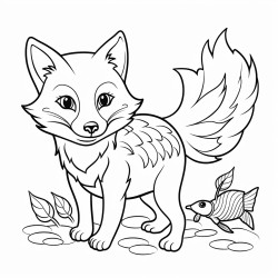fox and fish