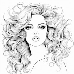 hair whitebody beigelips red