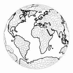 pointilism earth day