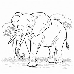 african forest elephant