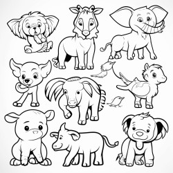 different  animals