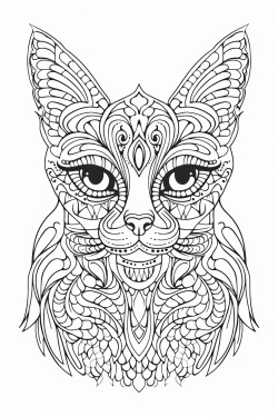 evil looking siamese cat no color no shade