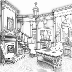 interior of victorian house