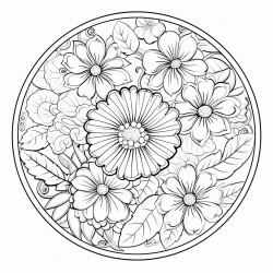 flowers mandala