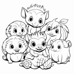 Moustros tiernos bonitos