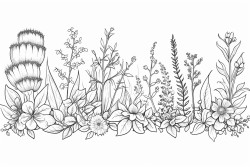 fantasy borders with plants