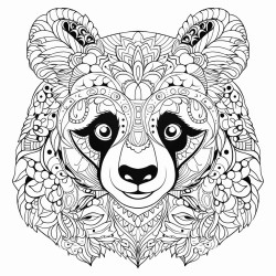 panda yaprak yiyor