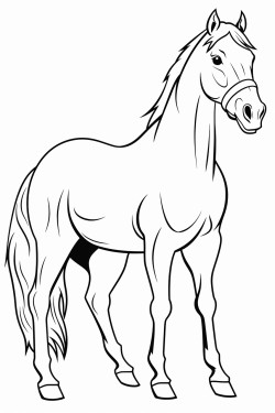 standing horse