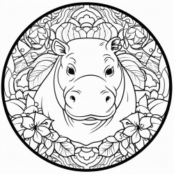 mandala hippo