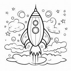rocket in ocean