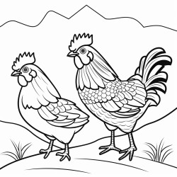 poule et poussin