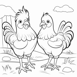 poule et poussin